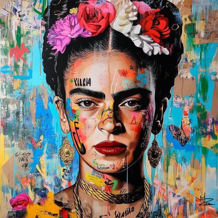 PLM-Art - Frida Kahlo Pop Art, Antiek en Kunst, Kunst | Designobjecten