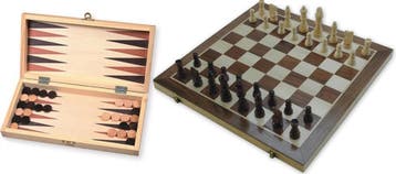Schaak-/backgammon Klapcassette | HOT Games -, Verzenden, Nieuw