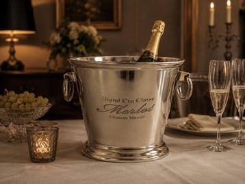 Champagne koeler - Aluminium, Verzilverd