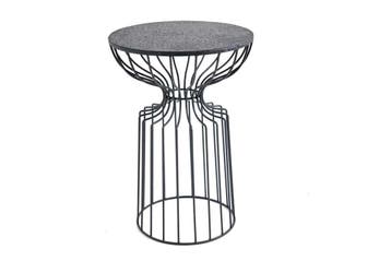Ronde bijzettafel VARIATION 55cm zwart ijzeren metalen frame, Huis en Inrichting, Tafels | Sidetables, Ophalen of Verzenden, Nieuw
