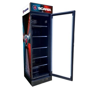 Scania Bier koelkast glasdeur koeling 358L, Nieuw in verpakking, Koelen en Vriezen