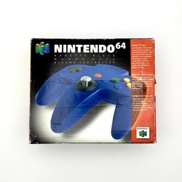 Nintendo 64 Blue Controller - Nintendo 64 N64 - PAL EUR - C…, Spelcomputers en Games, Ophalen of Verzenden, Zo goed als nieuw