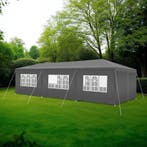 Paviljoen Miramas met 8 zijpanelen, waterdicht, 9x3m - grijs, Tuin en Terras, Partytenten, Verzenden, Nieuw
