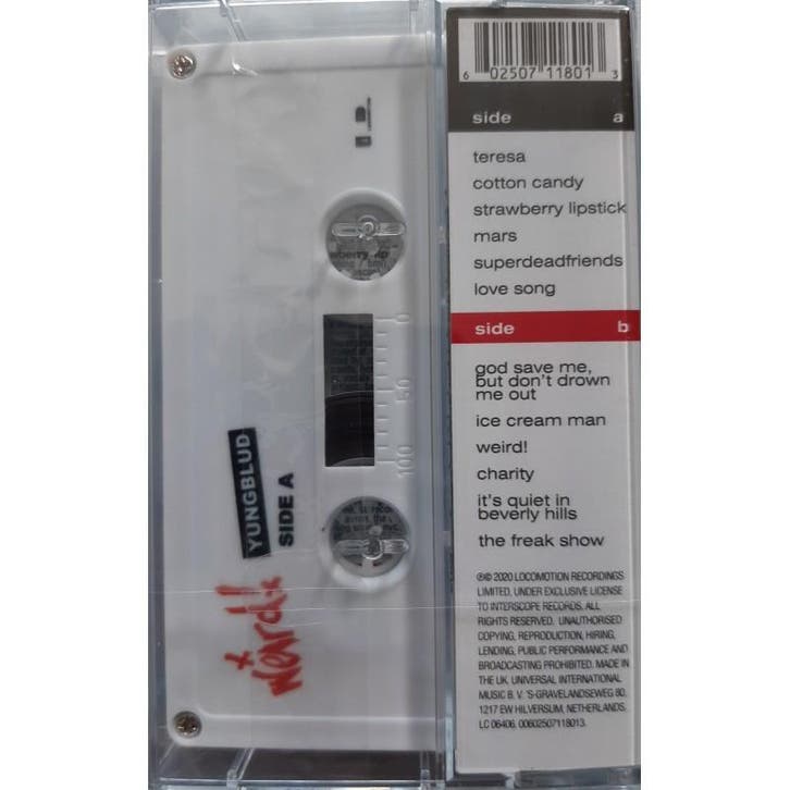 Yungblud! - Weird! (Muziek Cassette), Cd's en Dvd's, Cassettebandjes, Origineel, Nieuw in verpakking, Pop, 1 bandje, Verzenden