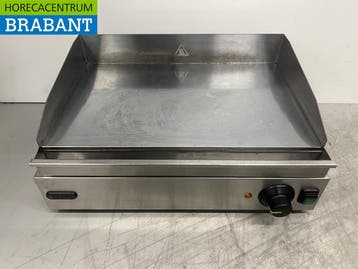 RVS Hendi Spiegel Bakplaat Grillplaat 55 cm 230V Horeca, Ophalen of Verzenden, Gebruikt