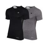 Donnay Donnay Heren - 2-Pack - Baselayer Shirt Korte Mouw  -, Kleding | Heren, T-shirts, Verzenden, Nieuw