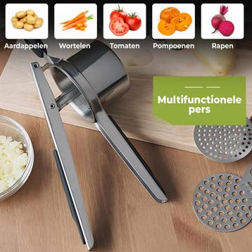 HI NATURE™ Purreestampers Aardappelpers - Roestvrijstalen, Ophalen of Verzenden, Nieuw