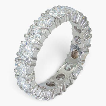 Zonder minimumprijs - Ring HRD - VVS/VS, Platina - 4.05ct., Nieuw