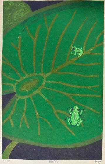 “Frog in the Pond” – Hand-Signed Limited-Edition Japanese