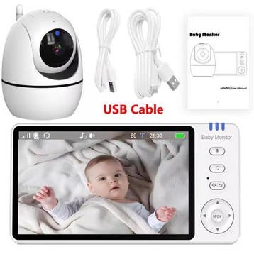 5 Inch Video Babyfoon met Camera en Nachtzicht Audio, Verzenden
