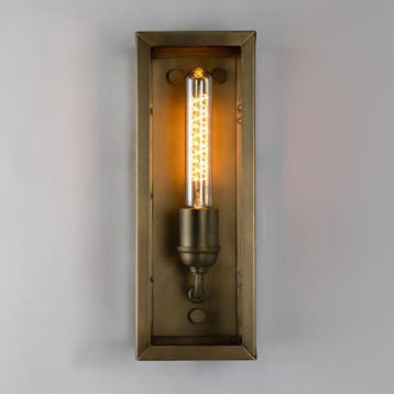 Muurlamp Belfort Antiek Messing Buitenverlichting, Tuin en Terras, Buitenverlichting, Overige materialen, Verzenden, Minder dan 50 watt