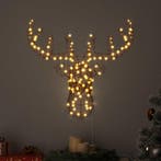 vidaXL Rendier trek slede Warmwit 68 x 36,5 x 62,5 cm Rattan, Verzenden, Nieuw