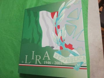 Italië. Album con collezione Lire - inclusi argenti + 2 Lire