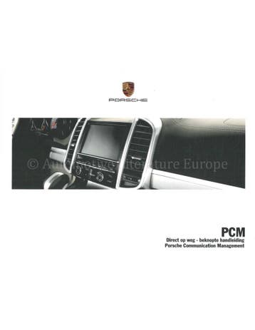 2015 PORSCHE PCM VERKORT INSTRUCTIEBOEKJE NEDERLANDS