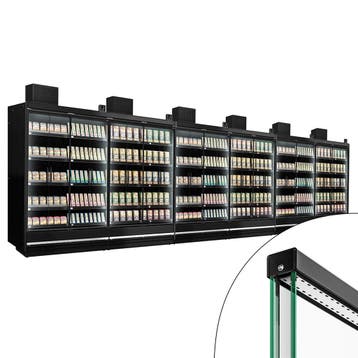 GGM Gastro | (6 stuks) Supermarkt-Wandkoelmeubel - 11250mm -, Verzenden, Nieuw
