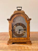 Tafelklok - FHS Franz Hermle & Sohn - Art Deco Hout, Messing, Antiek en Kunst
