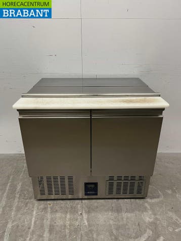 RVS Rubbens Koelwerkbank Saladette 2 deuren 88 cm 230V, Ophalen of Verzenden, Gebruikt
