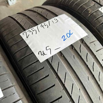 2 x Continental SportContact 5 235-45-19 Zomerbanden 5mm, 19 inch, Gebruikt, Ophalen of Verzenden, 235 mm