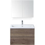 Vogue Badmeubelset 80 cm - Greeplijst in Kleur - Tabacco -, Ophalen of Verzenden, Nieuw