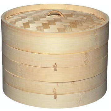Kitchen Craft Bamboe Stoommandje 2-Laags Ø20cm, Verzenden, Nieuw