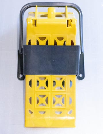 Wielblok/bandenklem plastic geel-zwart voor, Ophalen of Verzenden, Nieuw