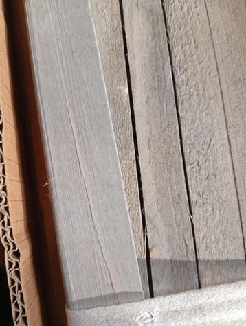 Flexibele houten tuinafscheiding - Retourdeal 59% korting, Ophalen of Verzenden, Nieuw, Hout, Tuinhek
