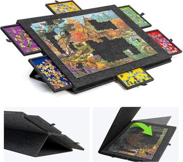 Puzzeltafel kantelbaar | Vilt 91x66cm | Laatste Stuk!, Hobby en Vrije tijd, Denksport en Puzzels, Ophalen of Verzenden, 500 t/m 1500 stukjes