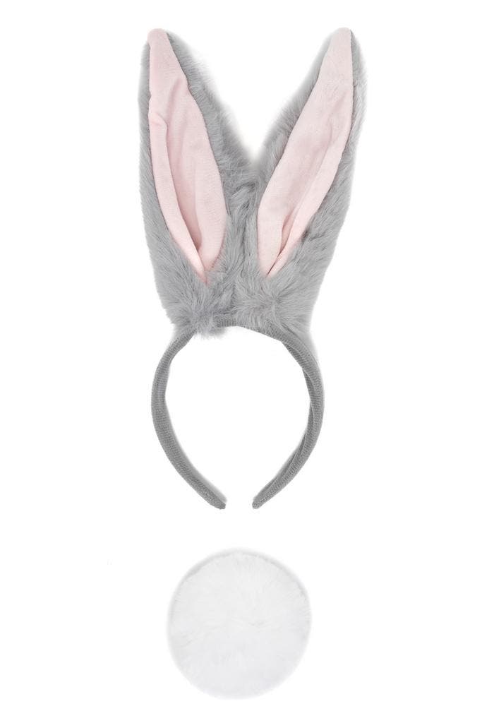 Haarband Konijn Lange Oren Grijs met Staart Diadeem Konijnen, Kleding | Dames, Carnavalskleding en Feestkleding, Accessoires, Nieuw