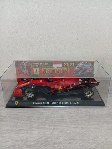 Ferrari - Charles Leclerc SF21 - 2021 - Modelauto schaal, Nieuw