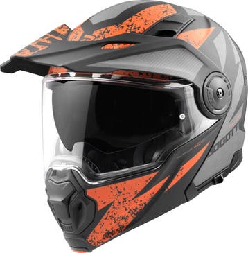 Bogotto FG-102 Safari Fiberglas Enduro Helm Zwart Grijs, XXL, Nieuw met kaartje, Overige merken, Heren
