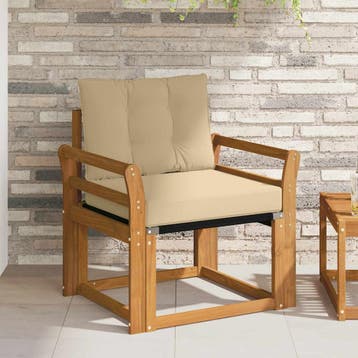 vidaXL Tuinbank Massief Acaciahout Naturel, Verzenden, Nieuw