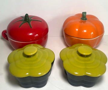 Style Le Creuset - Braadpan (4) - Keramiek, Emaille