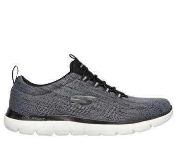 Skechers Louvin Sportschoenen Zwart/Wit - 44, Kleding | Heren, Ophalen of Verzenden, Nieuw
