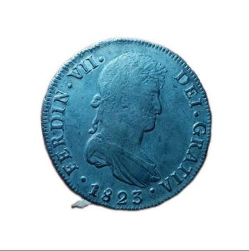 Spanje. Fernando VII. 8 Reales 1823 Potosí PJ