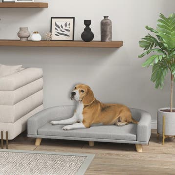 PawHut Hondenbank met Afneembaar Kussen - Scandinavisch Desi, Dieren en Toebehoren, Verzenden, Nieuw