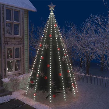 vidaXL Kerstboomverlichting met 500 LEDs koudwit, Verzenden, Nieuw, Kunststof