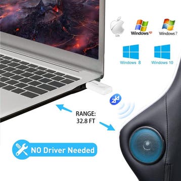 GT Lynck1 Bluetooth 5.1-adapter, USB Bluetooth-dongle, audio, Verzenden, Zo goed als nieuw