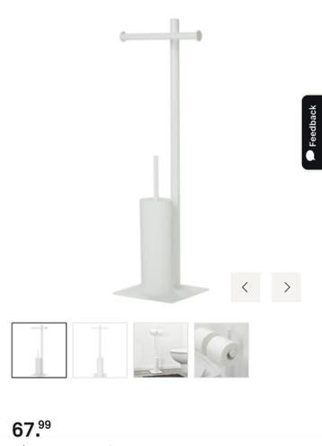 Online veiling: Vrijstaande toiletrolhouder met, Nieuw