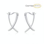 925 zilveren criss cross oorhangers, Verzenden, Nieuw, Zilver