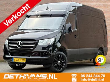 Zakelijke Lease |  Mercedes-Benz Sprinter 317CDI 170PK L2H2, Automaat, Stof, Gebruikt, Zwart