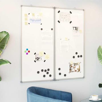 vidaXL Whiteboard magnetisch inklapbaar 100x100x1,7 cm, Verzenden, Nieuw in verpakking