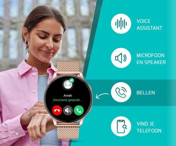 2dekans | FITAGE Sporthorloge - Smartwatch - Stappenteller, Sieraden, Tassen en Uiterlijk, Ophalen of Verzenden, Zo goed als nieuw