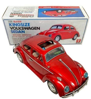 Bandai - Blikken speelgoedauto - Volkswagen Sedan with
