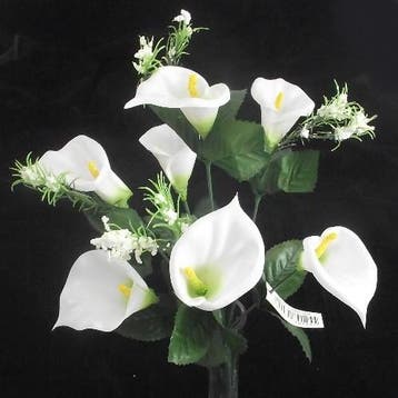 Calla Boeketje 5 knoppen met Gips Wit, Ophalen of Verzenden, Nieuw
