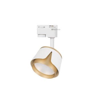 LED 1-fase railspot rond | Tulip | GX53 fitting | Wit / Goud, Ophalen of Verzenden, Nieuw