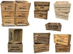 Houten kisten met eigen tekst  - logo - gepersonaliseerd., Vergader- of Presentatieruimte, Ophalen of Verzenden, Nieuw in verpakking