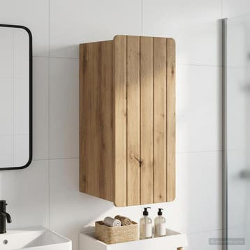 vidaXL Badkamer wandkast ZWOLLE Artisanaal eiken 30 x 31 x, Verzenden, Nieuw