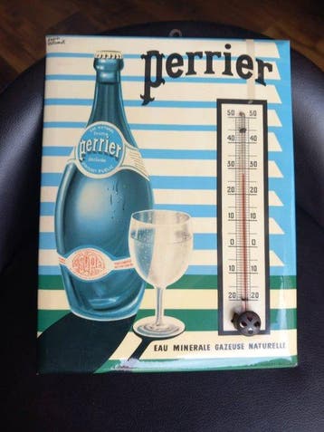 Thermometer - Aluminium - Perrier - glacioïde oud