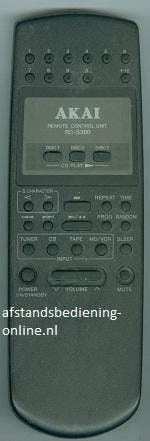 Afstandsbediening Akai rc-s300, Ophalen of Verzenden, Nieuw, Origineel