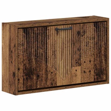 vidaXL Wandgemonteerde Schoenkast HOORN 71 x 17 x 43 cm, Verzenden, Nieuw